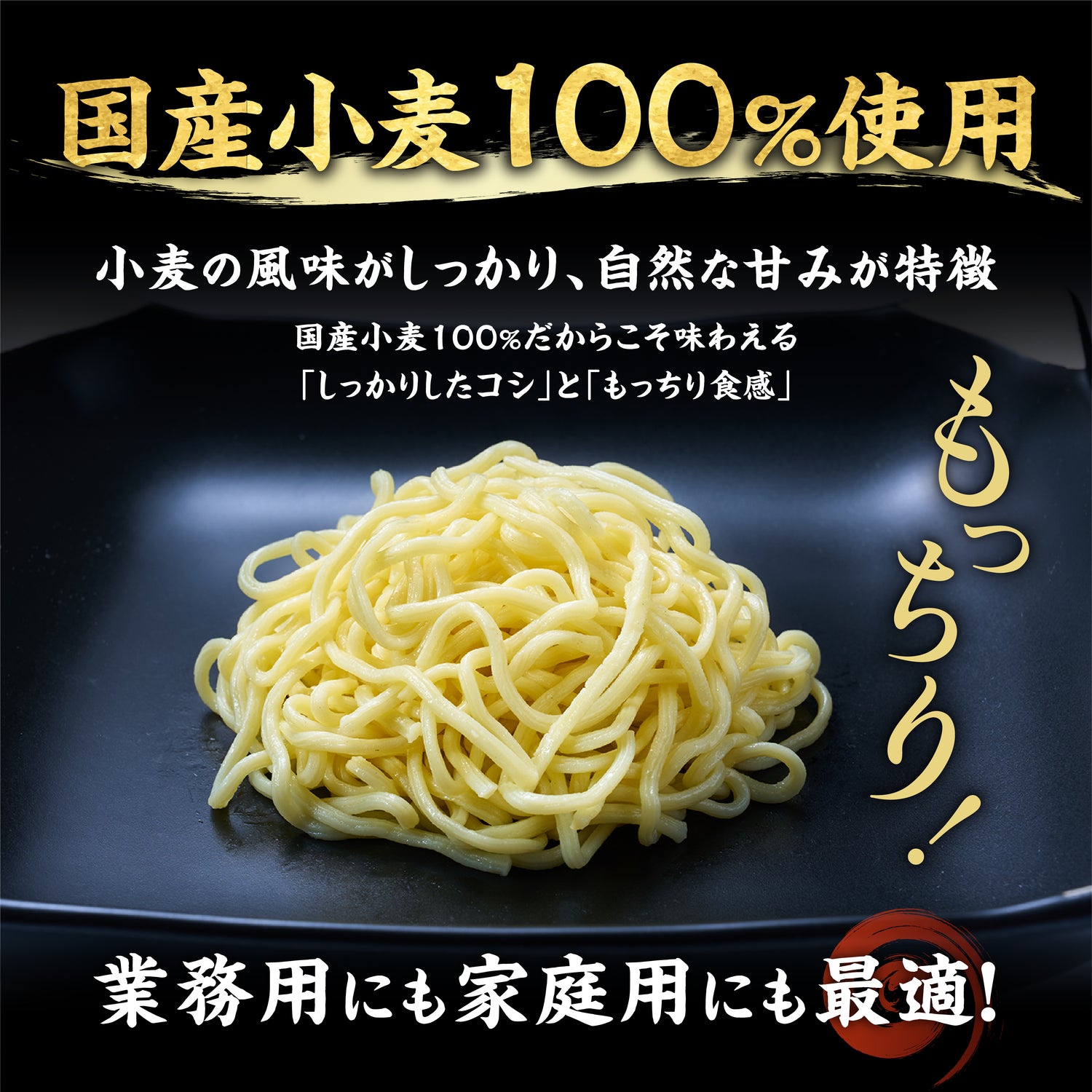 国産小麦焼そば ソース味 10食入り（巾着）